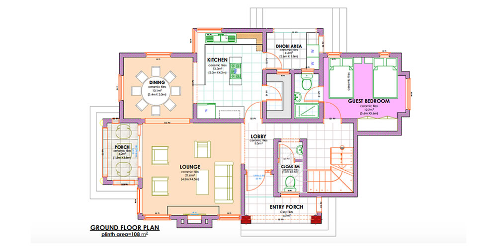 Floor Plan 4 Bedroom Maisonette House Plans
